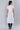White Round Neck Printed kurta