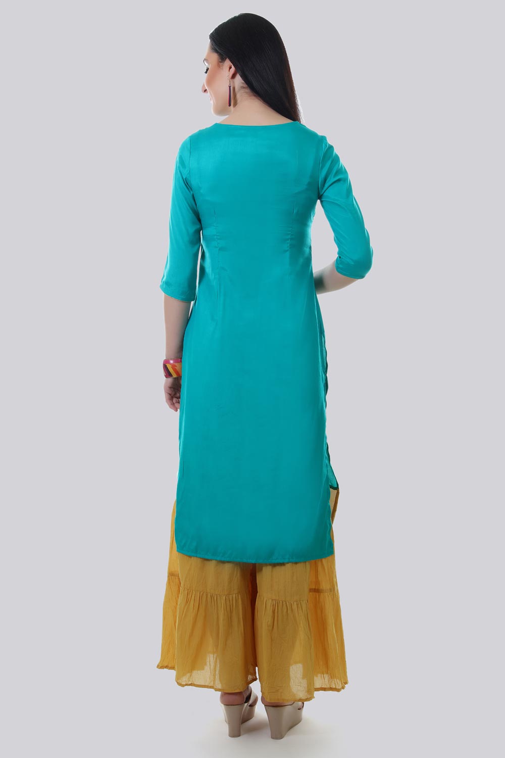 Green Round Neck kurta