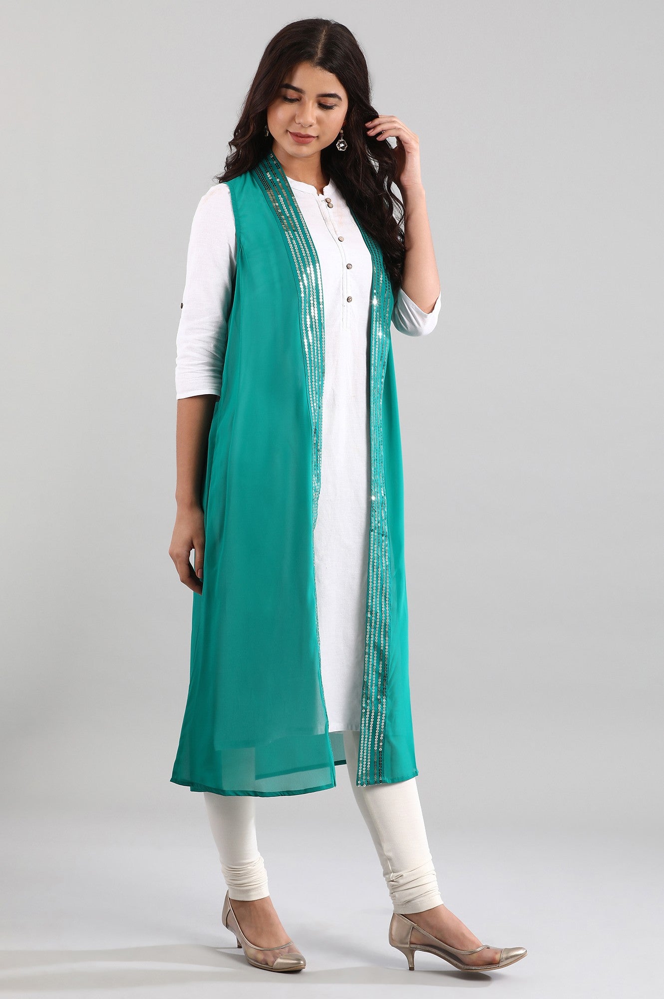 Green kurta