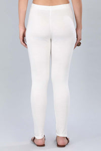 Off-White Solid Tights