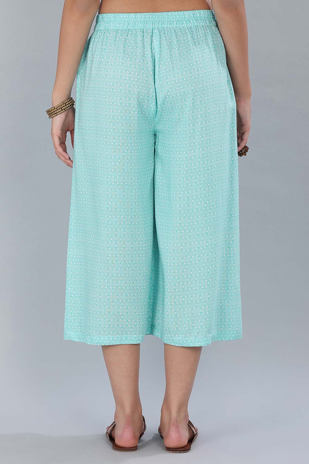 Blue Printed Culottes