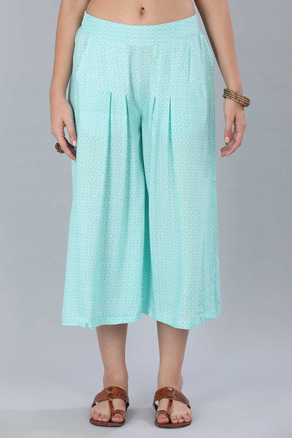 Blue Printed Culottes