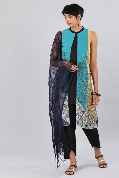 Blue Tasselled Dupatta