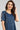 Blue Round Neck Yarn-dyed kurta