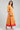 Orange Round Neck A-Line Dress
