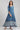 Blue Round Neck Flared kurta