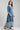 Blue Round Neck Flared kurta