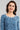 Blue Round Neck Flared kurta
