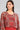 Red Round Neck Printed Dress