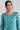 Blue Round Neck Printed kurta