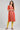 Orange Round Neck Yarn-dyed kurta