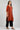 Orange Round Neck Yarn-dyed kurta