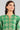 Green Band Collar Printed kurta