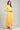 Yellow Round Neck Flared Dress