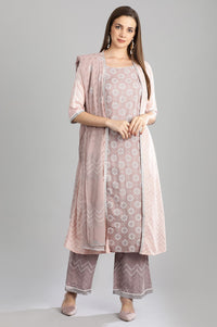 Grey Printed Palazzos