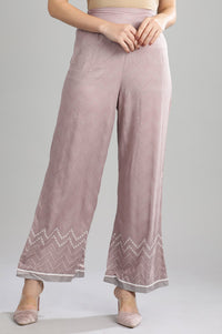 Grey Printed Palazzos