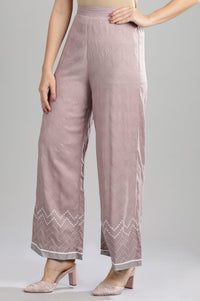 Grey Printed Palazzos