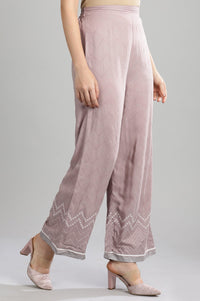 Grey Printed Palazzos