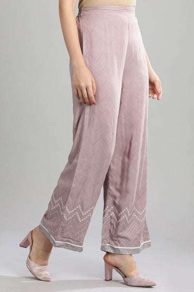 Grey Printed Palazzos