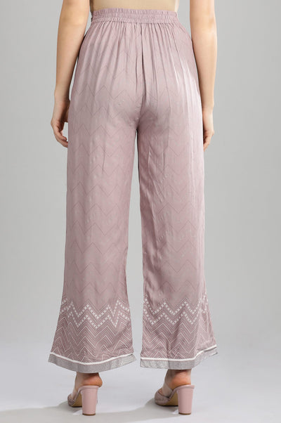 Grey Printed Palazzos