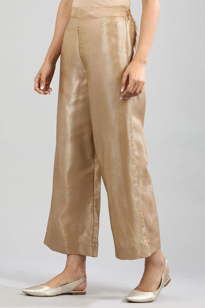 Golden Solid Palazzos