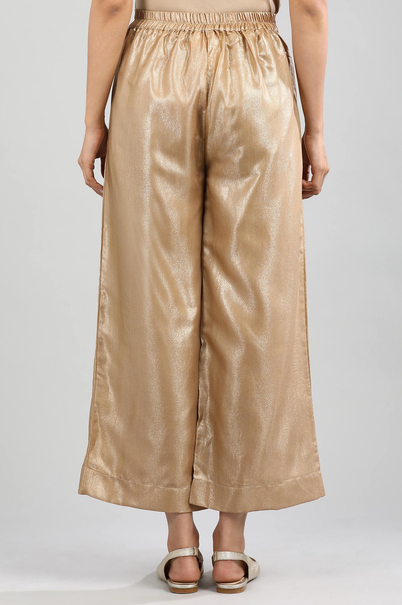 Golden Solid Palazzos