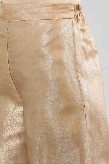 Golden Solid Palazzos