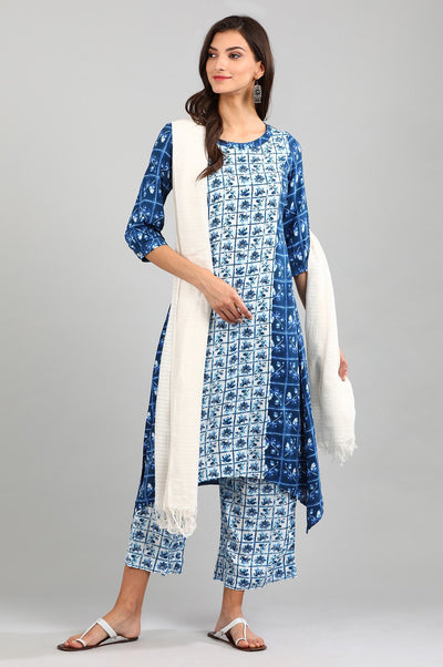 Blue Printed Palazzos