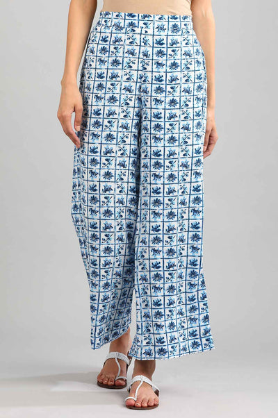 Blue Printed Palazzos