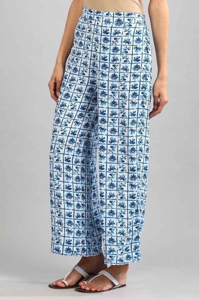 Blue Printed Palazzos