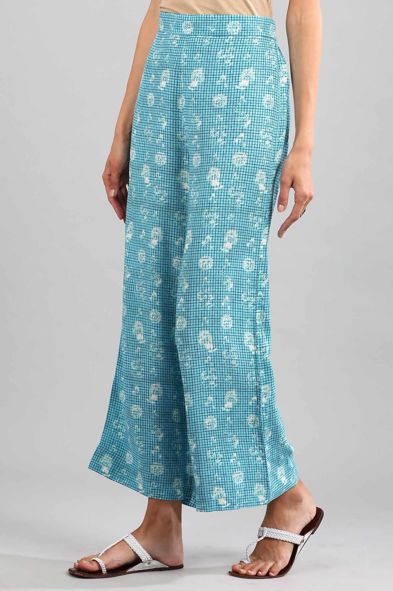 Blue Printed Palazzos