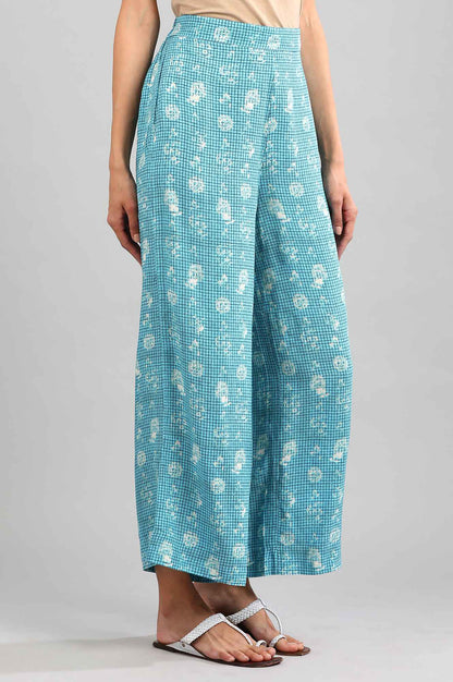 Blue Printed Palazzos