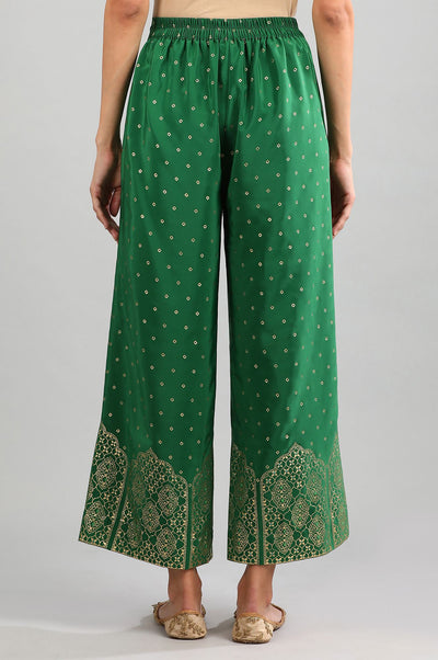 Green Printed Palazzos