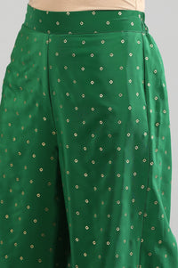 Green Printed Palazzos