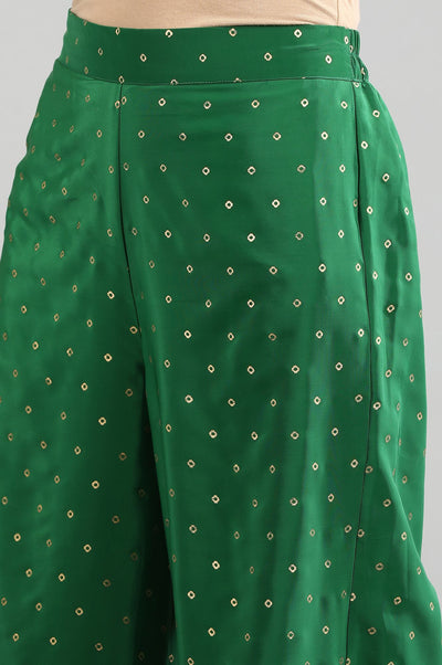 Green Printed Palazzos
