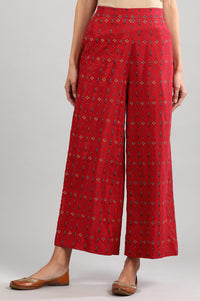 Red Printed Palazzos