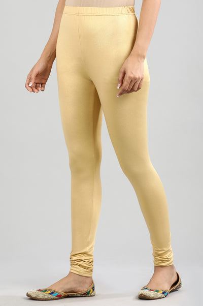 Yellow Solid Churidar