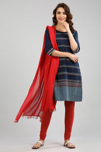 Red Solid Churidar