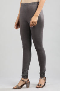 Grey Solid Churidar