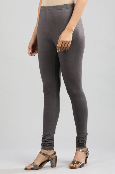 Grey Solid Churidar
