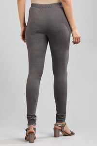 Grey Solid Churidar