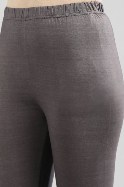 Grey Solid Churidar