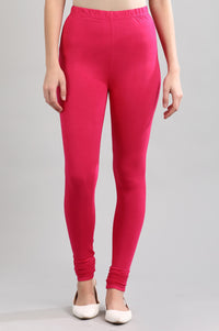 Pink Solid Churidar