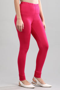 Pink Solid Churidar