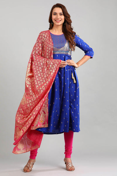 Pink Solid Churidar