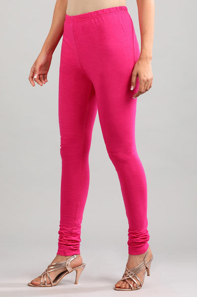 Pink Solid Churidar