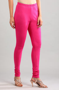 Pink Solid Churidar