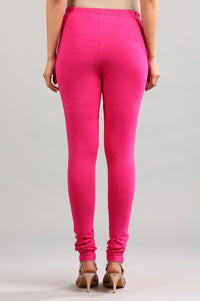 Pink Solid Churidar