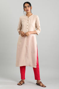 Pink Solid Pants
