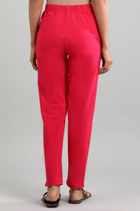 Pink Solid Pants